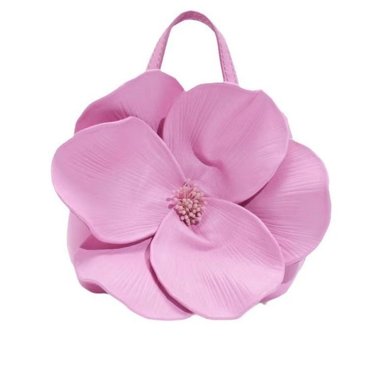 Women's French Style Petal Flower Trendy Chain Bags