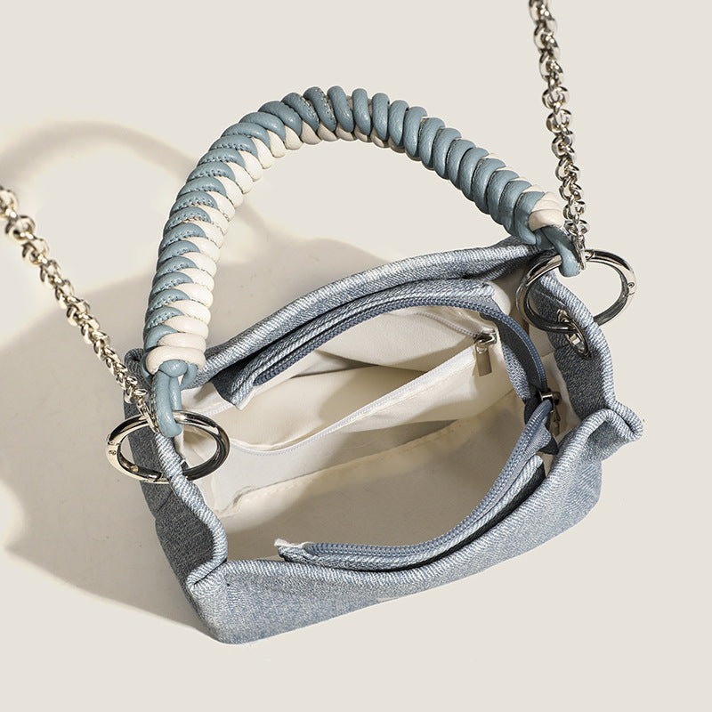 Pretty Underarm Jean Design Chain Simple Bags