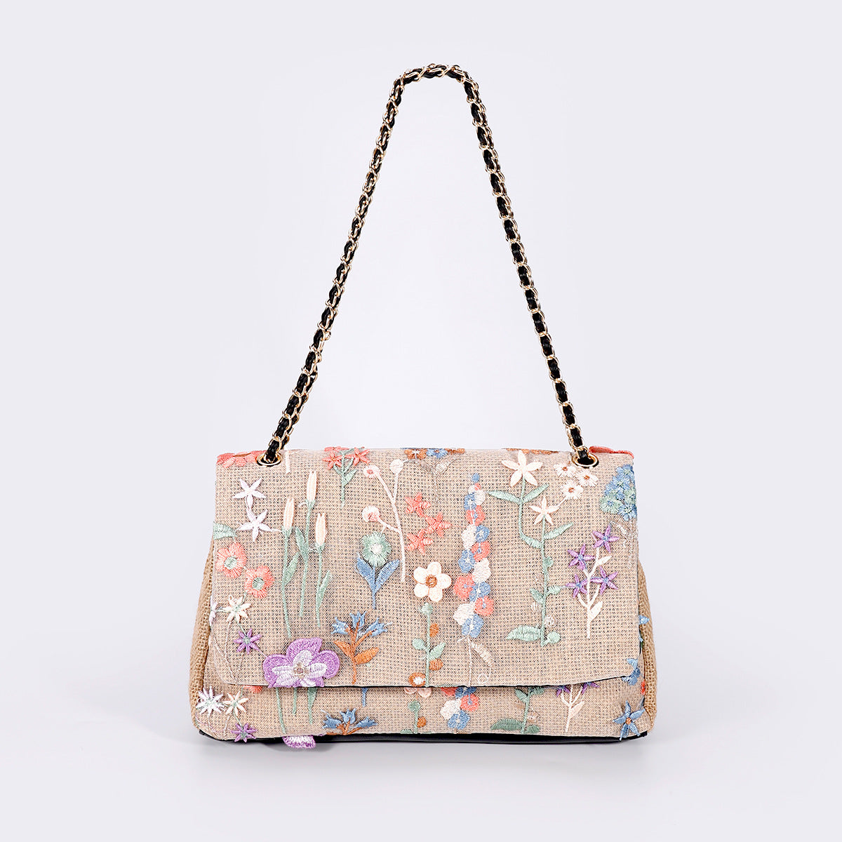 Embroidered Sequins Summer Niche Woven Straw High Bags