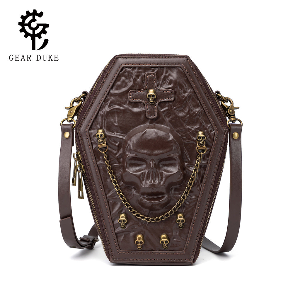 Design Coffin Skull Dark Goth Motorcycle Bags