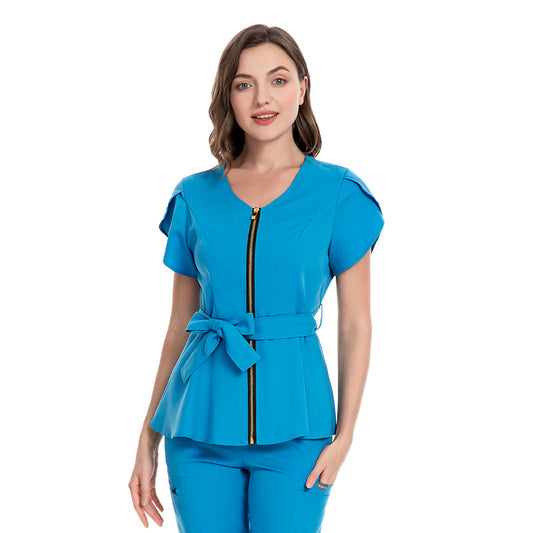 Women's Hospital Sleeve Fashion Operating Stretch Hand Uniform