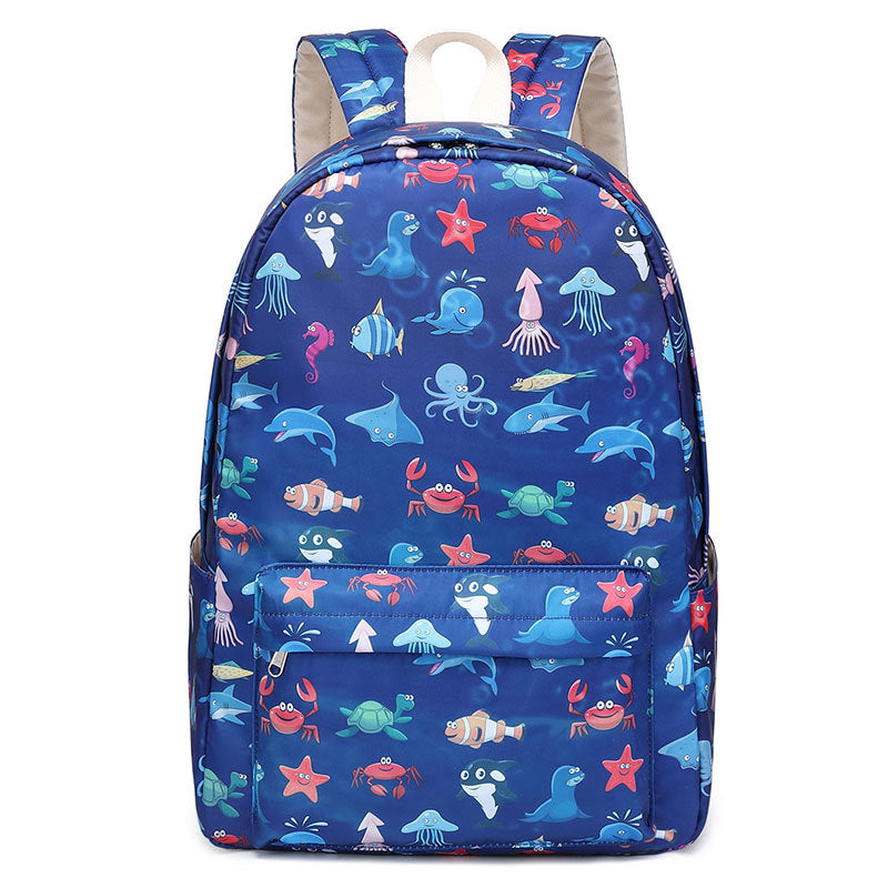 Children's Comfortable Ocean Shark Cartoon Cute Backpacks