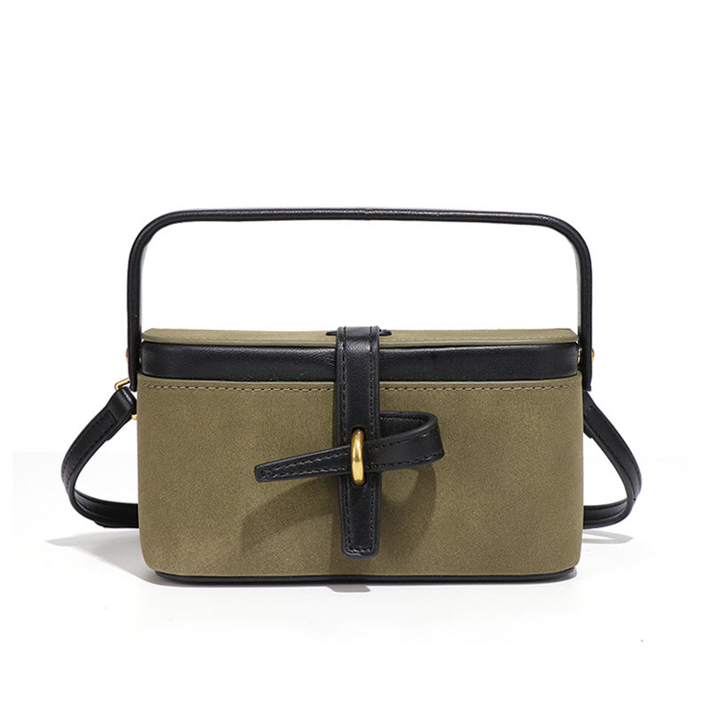 Women's Retro Frosted Portable Dinner Box Mini Women's Messenger Bag