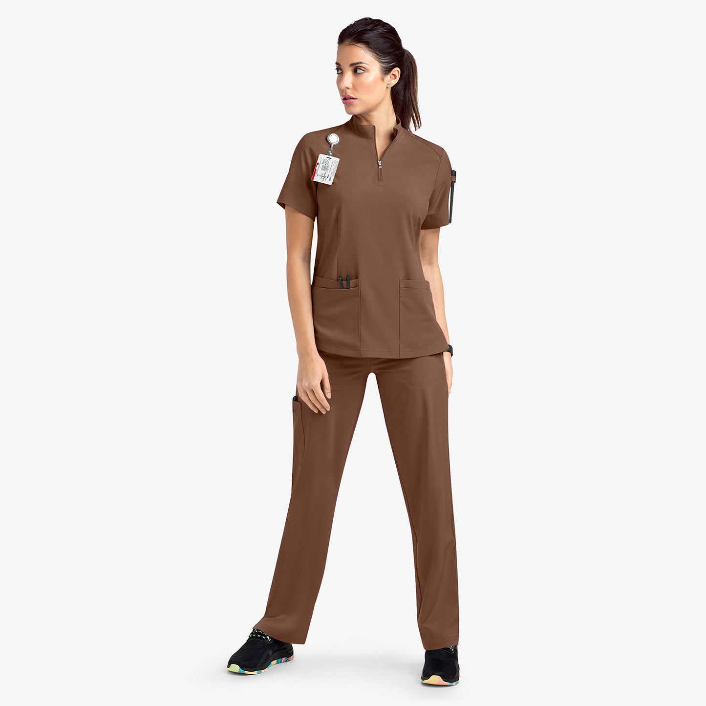 Zipper Sleeve Surgical Gown Beauty Salon Nursing Shorts