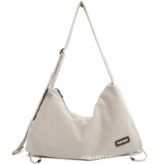 Women's Corduroy Fashion Popular Canvas High Sense Crossbody Bags