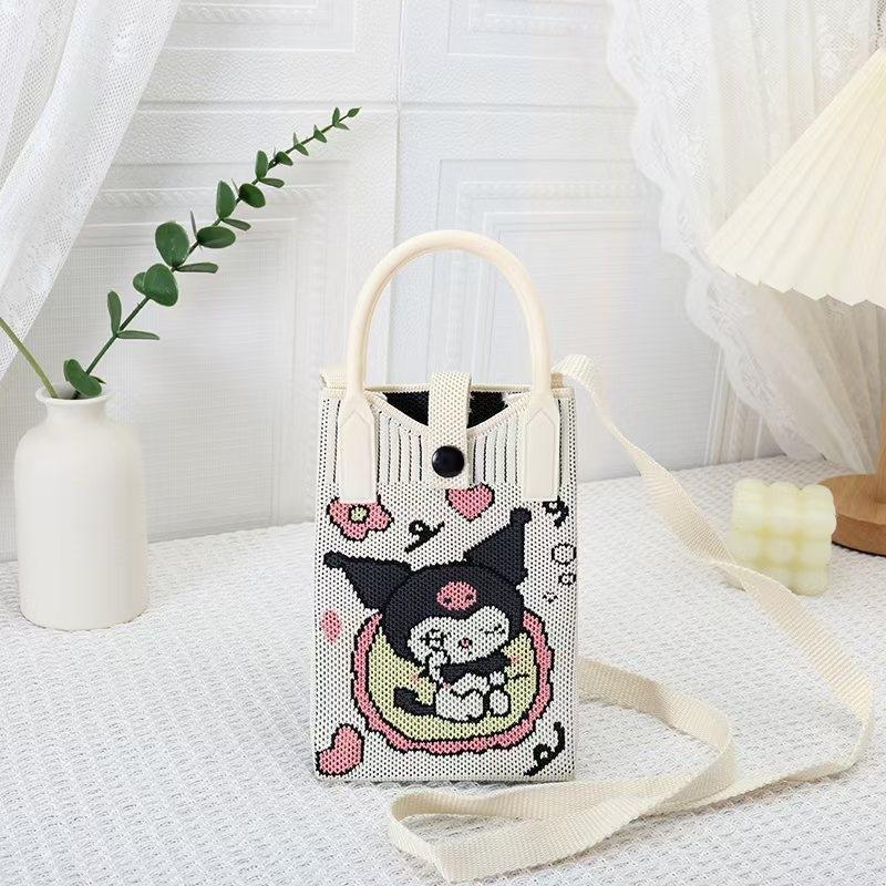 Mobile Versatile Personality Cartoon Cute Lady Hand Bags
