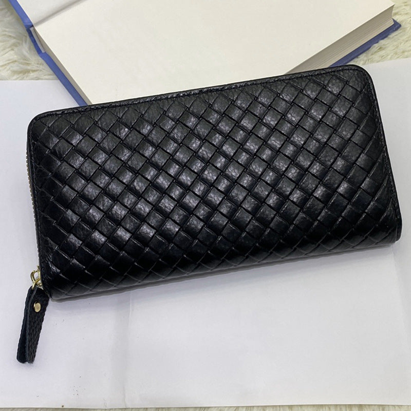 Men's Leather First Layer Cowhide Lady's Mobile Ladies Wallet