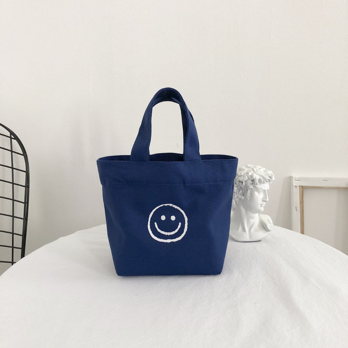 Style Smiley Canvas Simple Printed Smiling Handbags