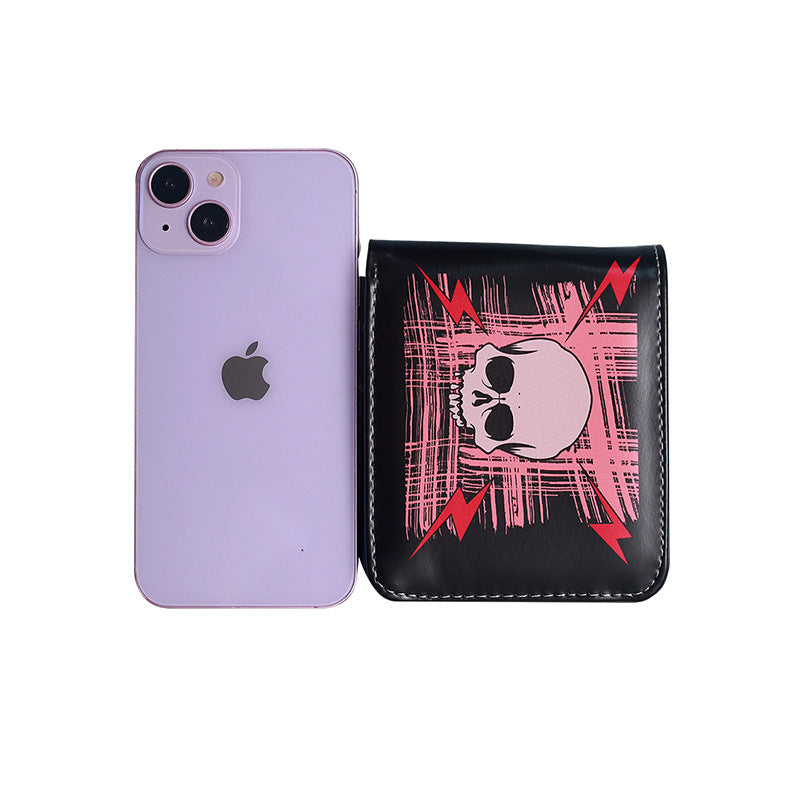 Vintage Demon Skull Short Portable Fashion Men's Wallet