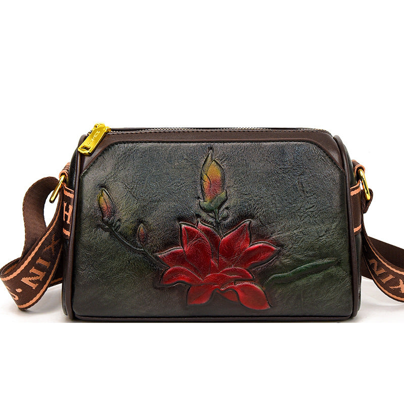 Women's Ethnic Style Retro Printed Mother Advanced Texture Crossbody Bags