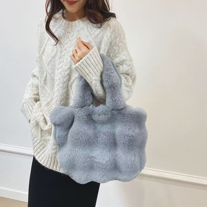 Plush Fashion Easy Matching Large Capacity Shoulder Bags