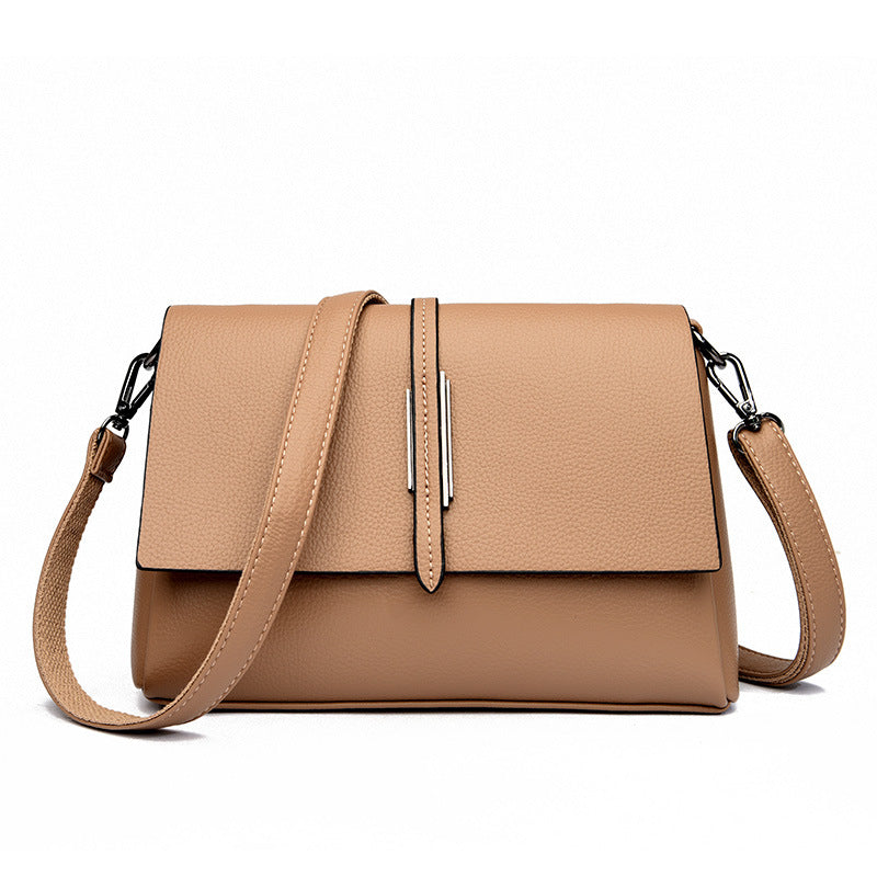 Women's & Men's Spring Korean Style Simple Soft Leather Shoulder Bags