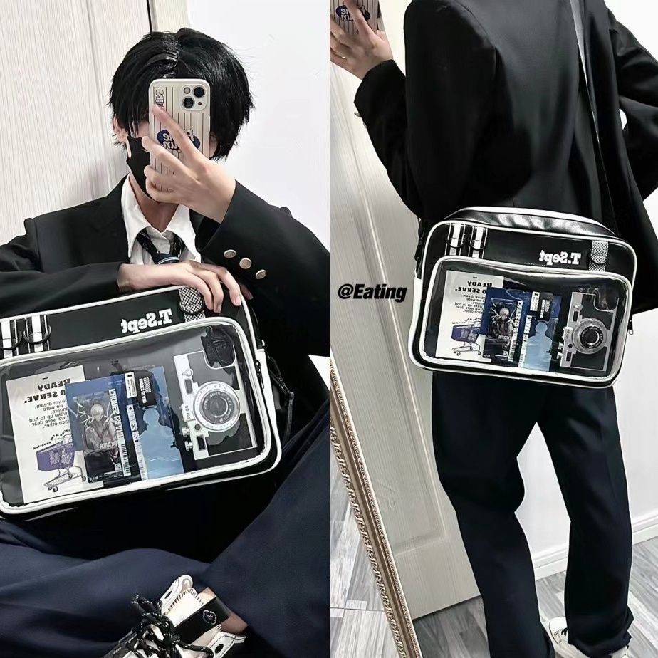 Graduation Cartoon Large Capacity Leisure Style Crossbody Bags