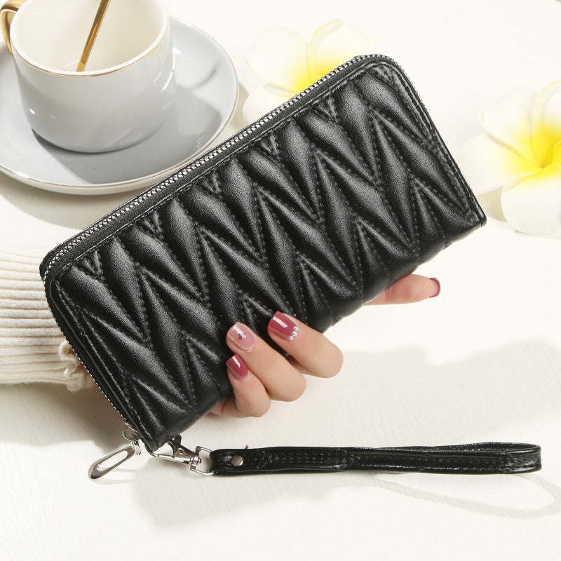 Women's Zipper Fashion Large Capacity Soft Leather Change Bags