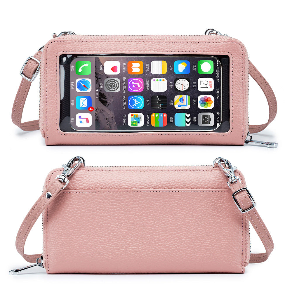Leather Touch Screen Simple And Lightweight Niche Female Bags