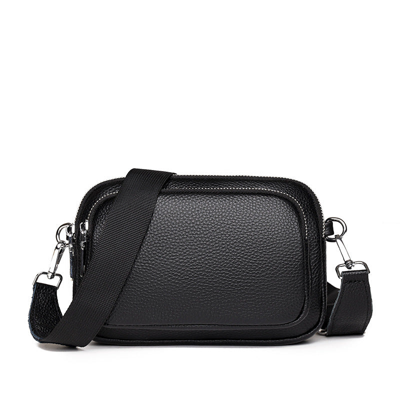 Women's Genuine Leather Simple Fashion Pouch First Crossbody Bags