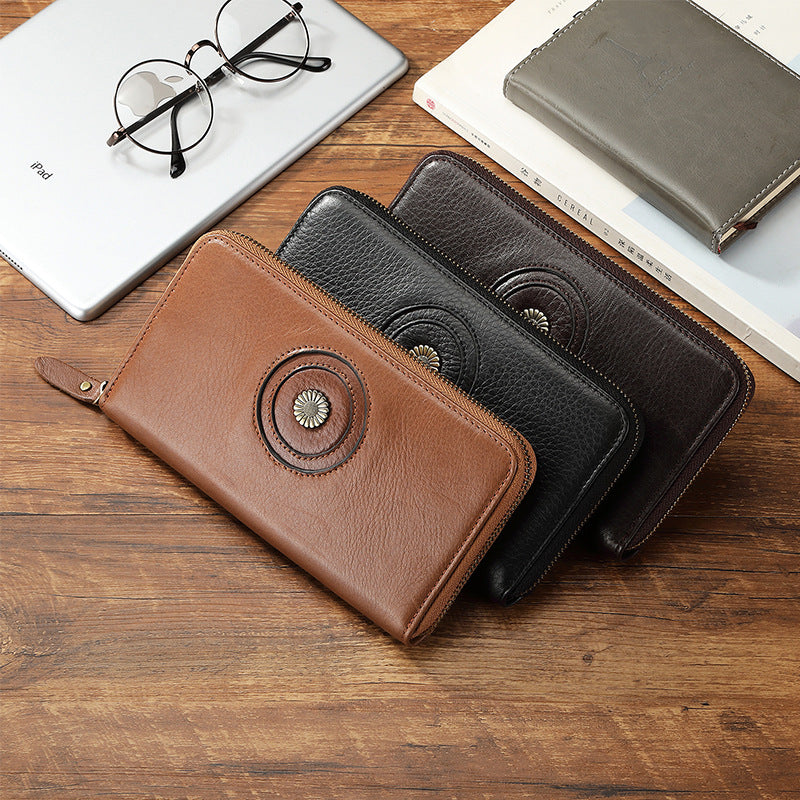 Men's Retro Fashion Genuine Leather First Layer Men's Wallets