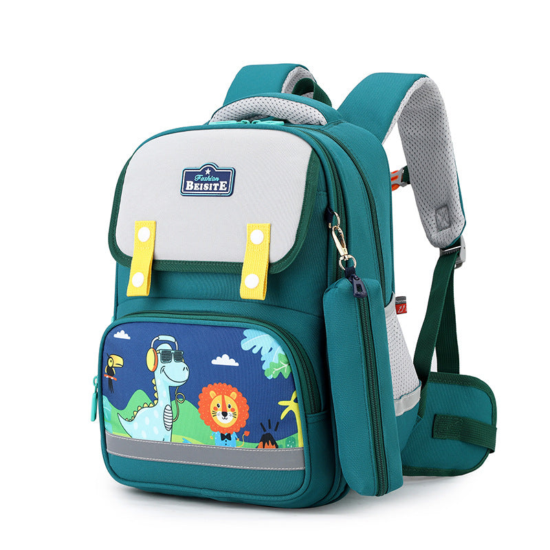 Children's Primary Grade Spine Protection Support Cartoon Elementary School Students' Schoolbags
