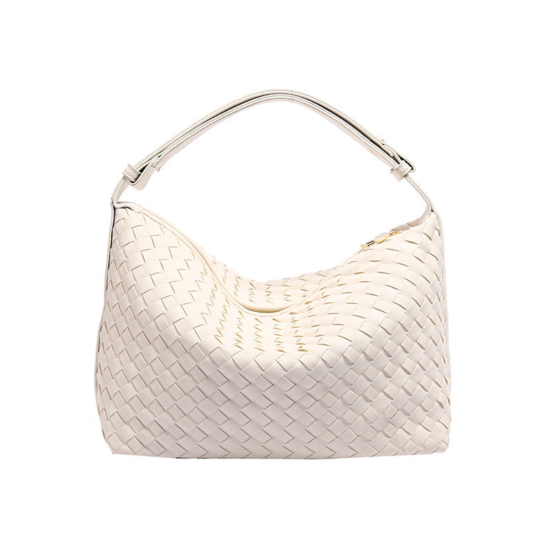 Women's High-grade Woven Retro Style Fashionable Commuting Armpit Bags