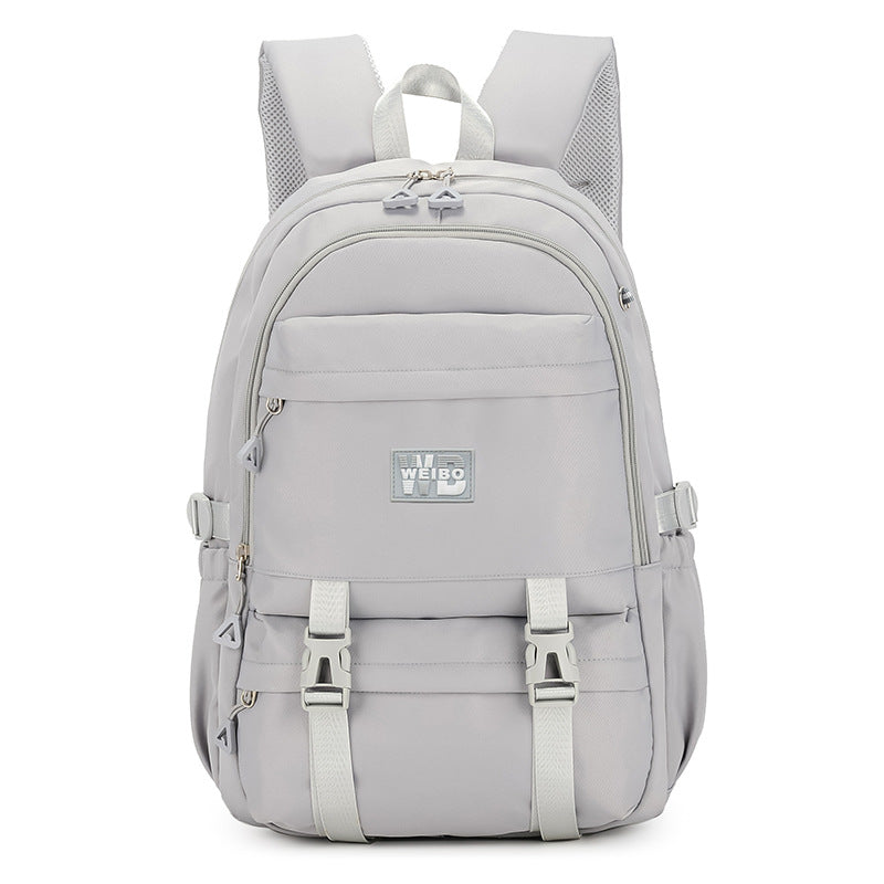 Women's Korean Style Simple Large Capacity Nylon Backpacks