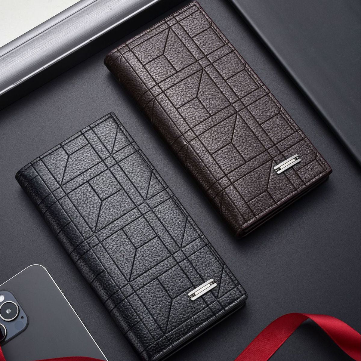 Casual Men's Long Green Large Capacity Men's Wallet