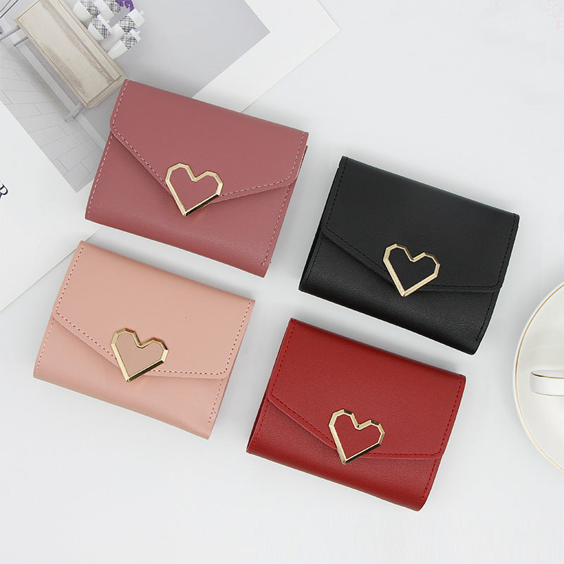 Female Short One Mini Sweet Thin Ladies Wallet