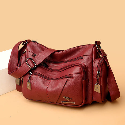 Women's Stitching Korean Dignified Fashion Mom Crossbody Bags