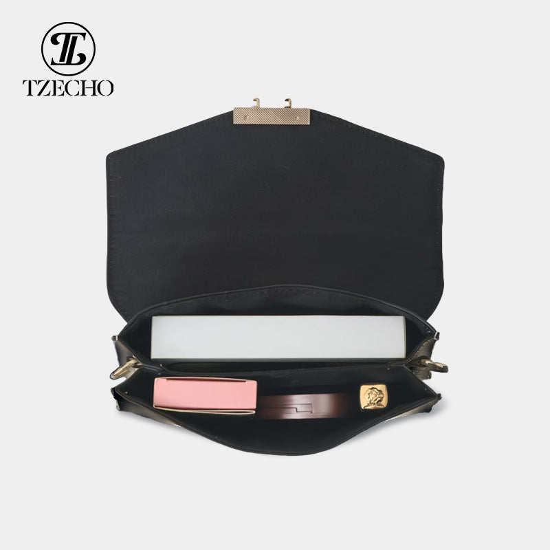 Women's Pattern Three-dimensional Underarm Large Capacity Genuine Shoulder Bags