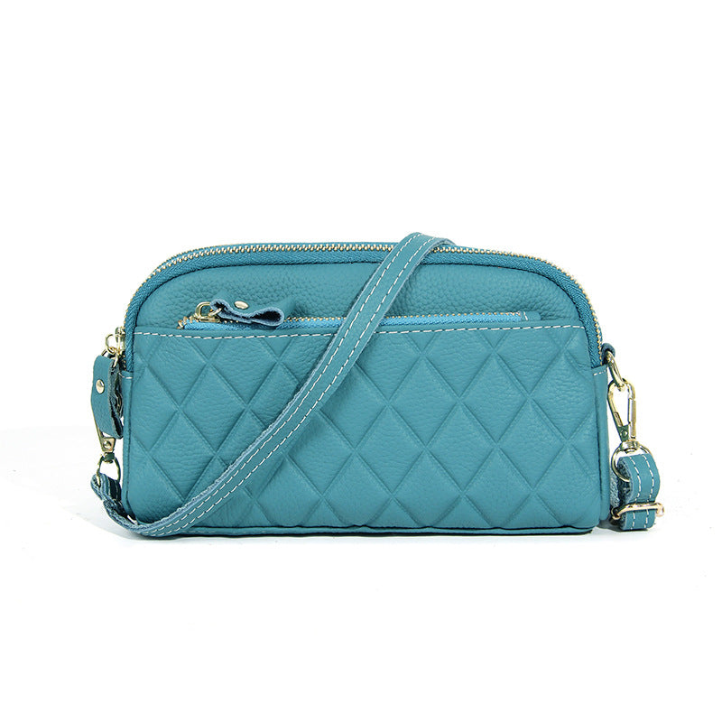Layer Cowhide Leather Female Niche Large Capacity Crossbody Bags
