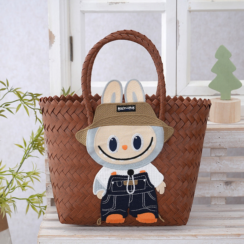 Women's Curtain Cloth Large Capacity Woven Gift Bags