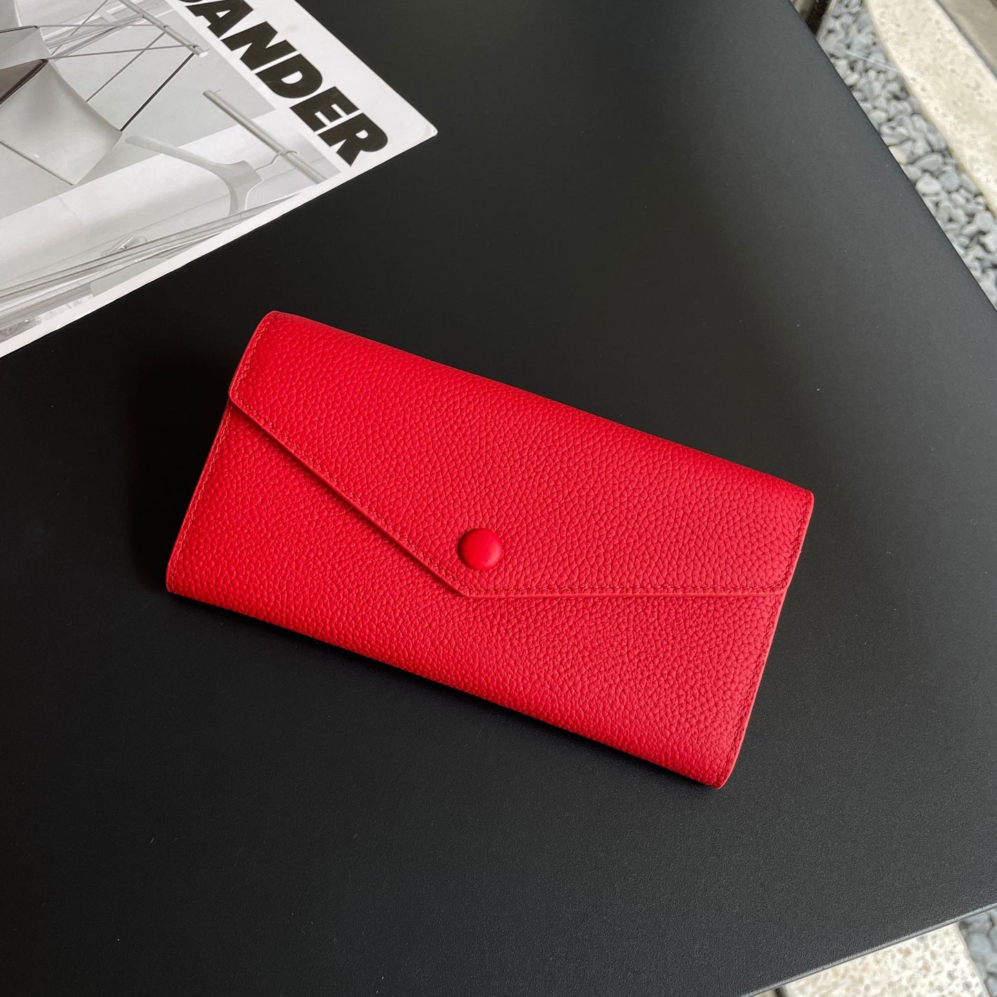 Women's Cowhide Long Large Capacity Genuine Leather Ladies Wallets