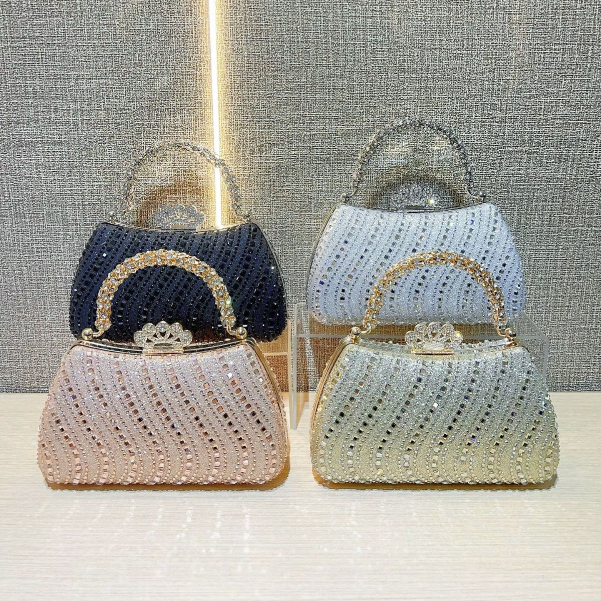 Women's Fashion Personalized Rhinestone Banquet Dress Elegant Evening Bags