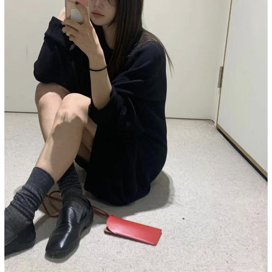 Leather Lanyard Glasses French Sunglasses Halter Small Square Bags