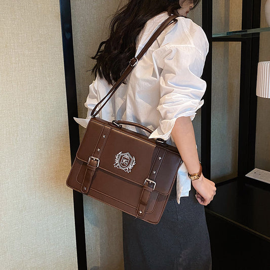 Retro Preppy Style Uniform Large Capacity Backpacks