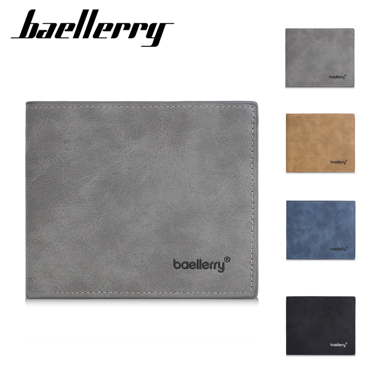 Men's Short Green Thin Multiple Slots Large Capacity Men's Wallet