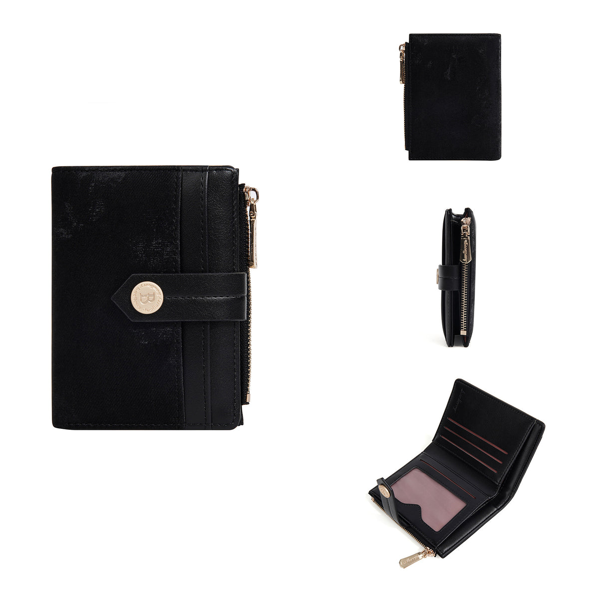Attractive Integrated High-grade Short Style Zipper Purses
