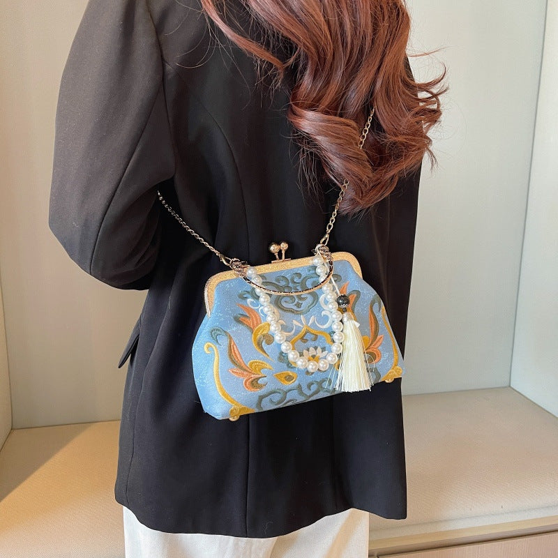Mother Xi Chinese Style Han Clothing With Cheongsam Dinner Beaded Bags
