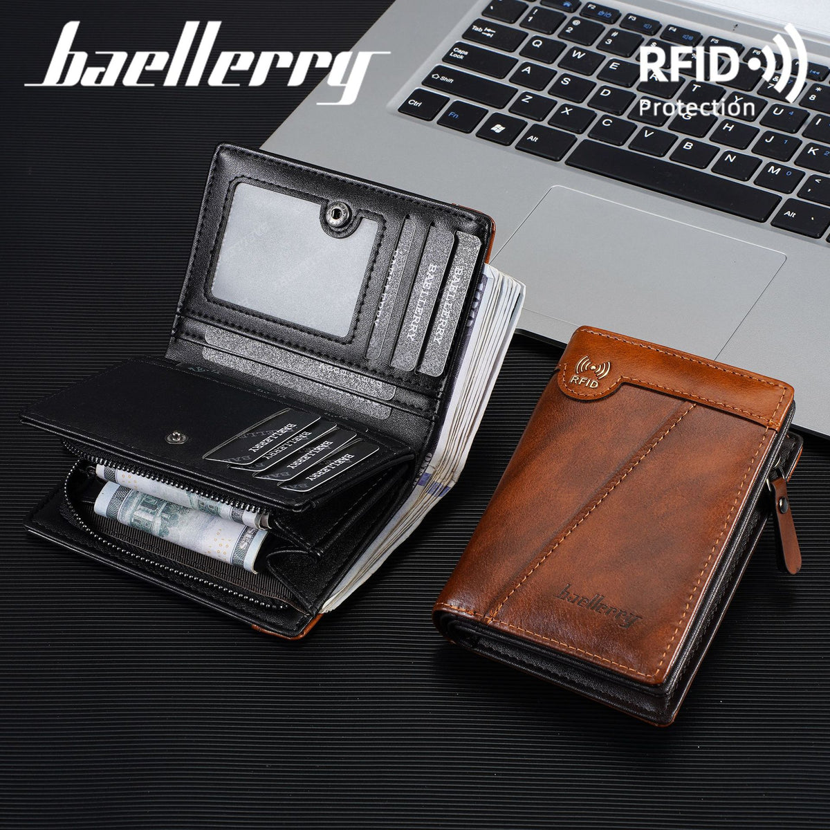 Men's Short High Sense Retro Oil Wax Skin Multi Slots Ladies Wallet