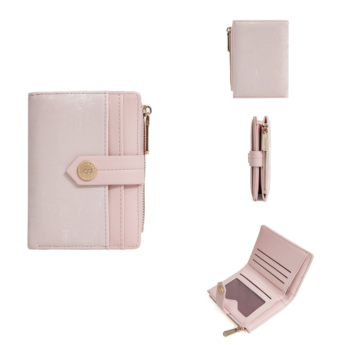 Attractive Integrated High-grade Short Style Zipper Purses