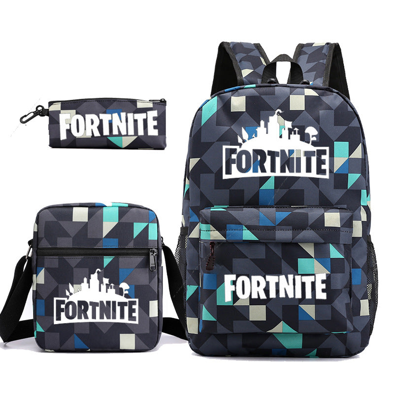 Durable Leo Massey Peripheral Printed Pencil Middle School Students' Schoolbags