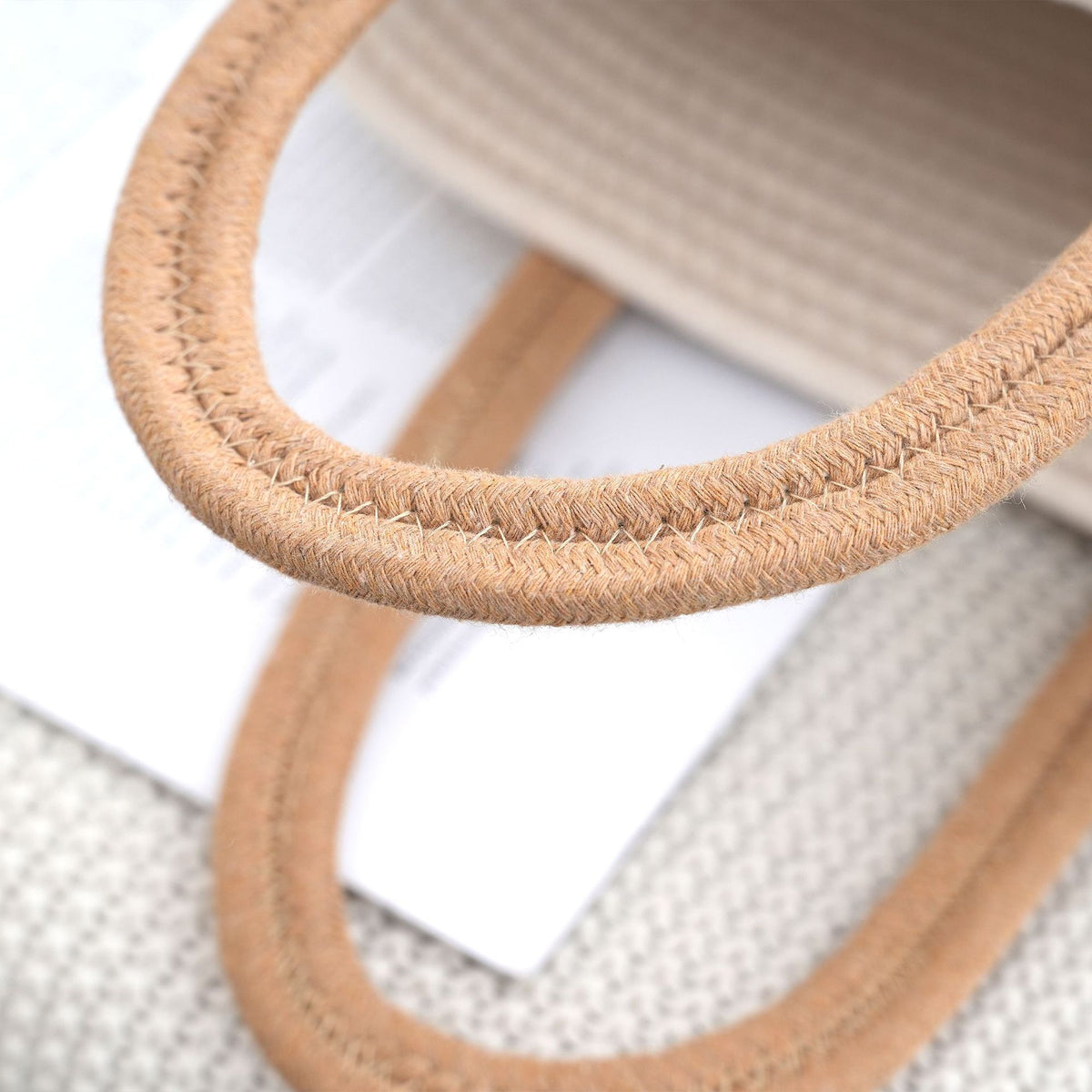 Striped Woven Fashion Versatile Straw Commuter Large Women's Handbag