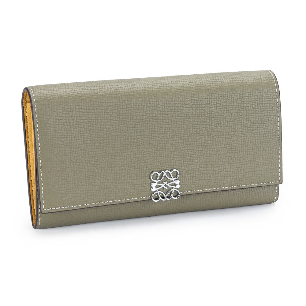Women's Long Cowhide Hand Holding Large Capacity Multiple Ladies Wallet