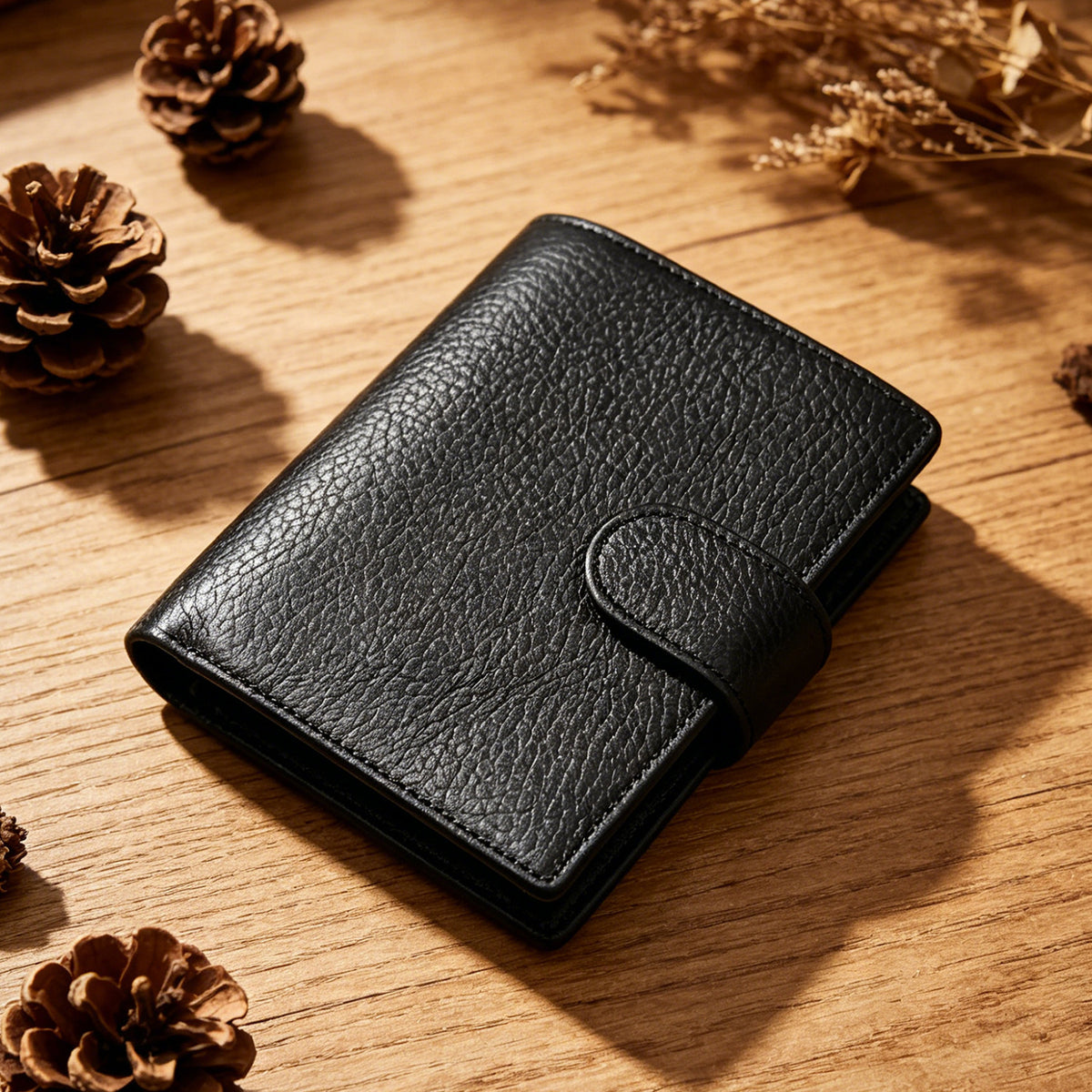 Comfortable Cool Men's Leather Retro Swiping Men's Wallet