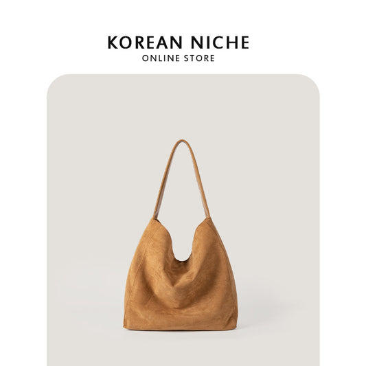 Fashionable Suede Soft Texture Large Capacity Armpit Bags