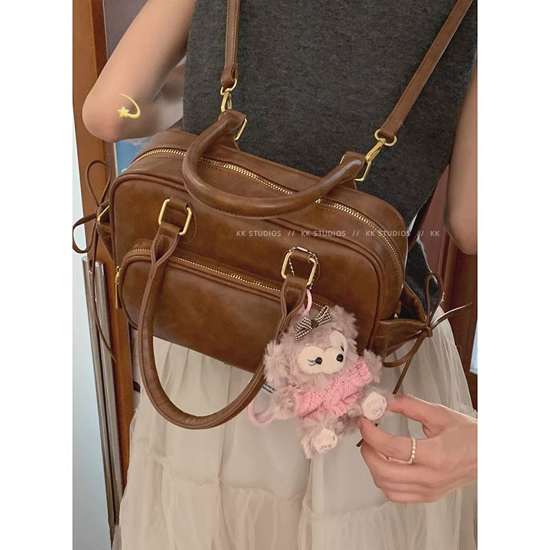 Women's Glamorous Unique Retro Textured Simple Small Square Bags