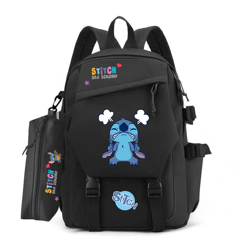 Stitch Pencil Large Capacity Trendy Hot Backpacks