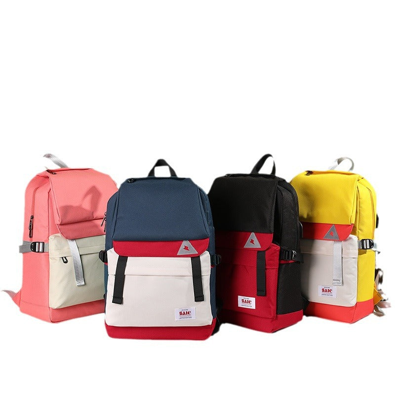 Women's & Men's & Korean Style Fashionable Waterproof Oxford Backpacks