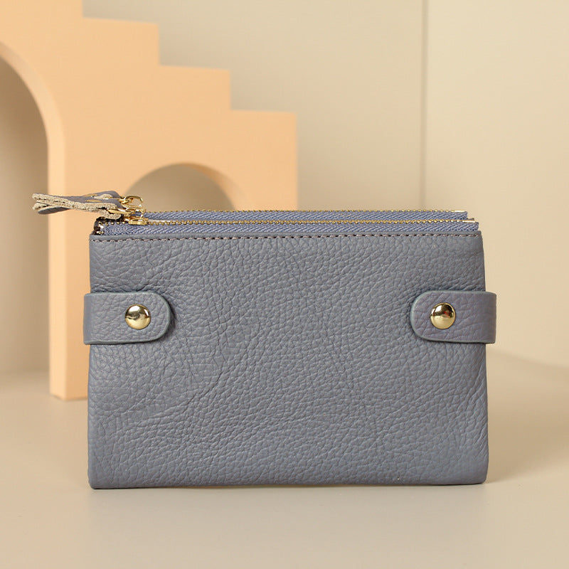 Genuine Leather First Layer Cowhide Korean Purses