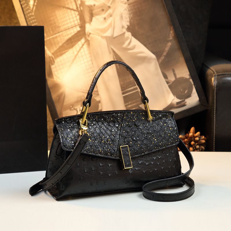 Women's Advanced Texture Real Fish Leather Kelly Bags