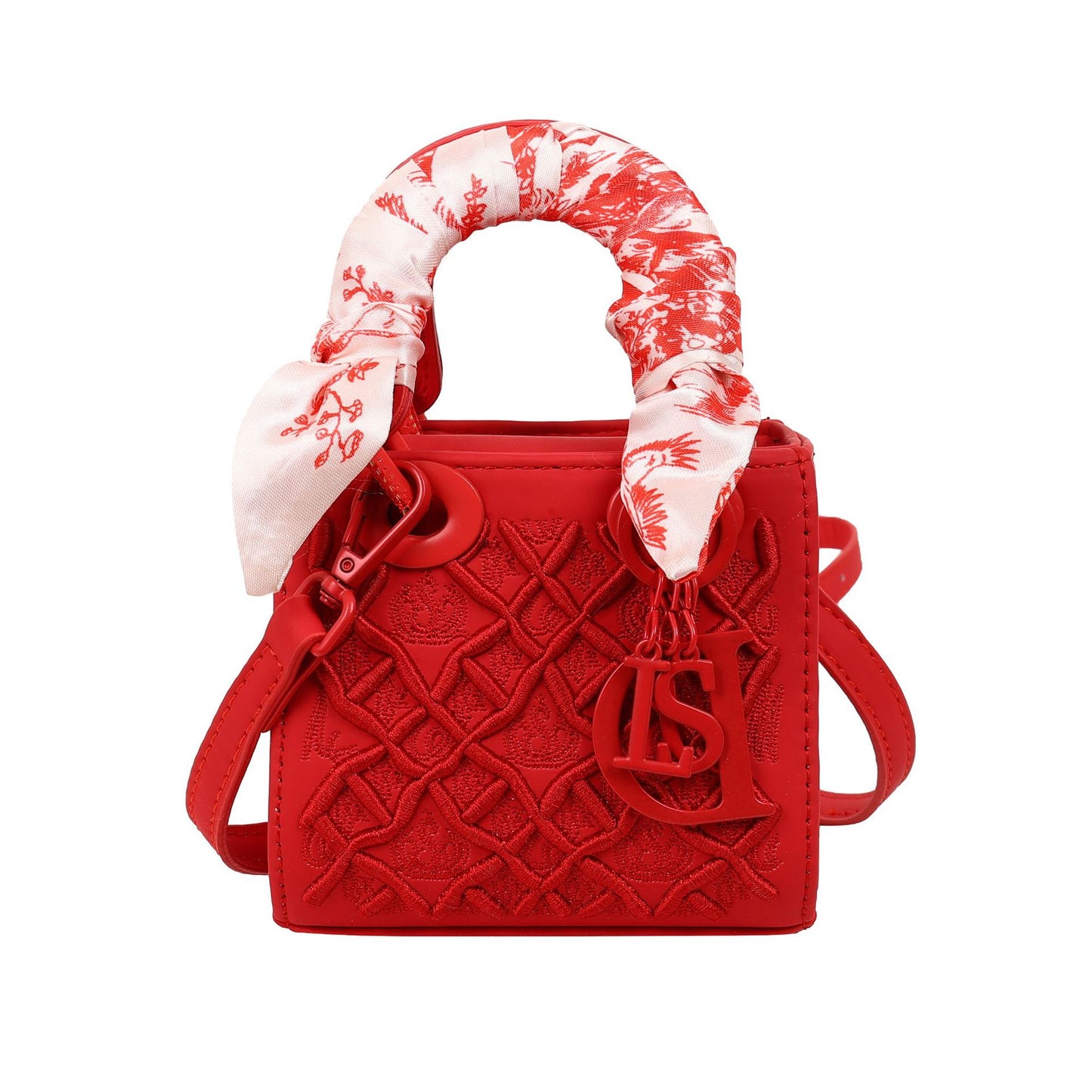 Women's Embroidered Mini Diana High-grade Fashion Silk Shoulder Bags